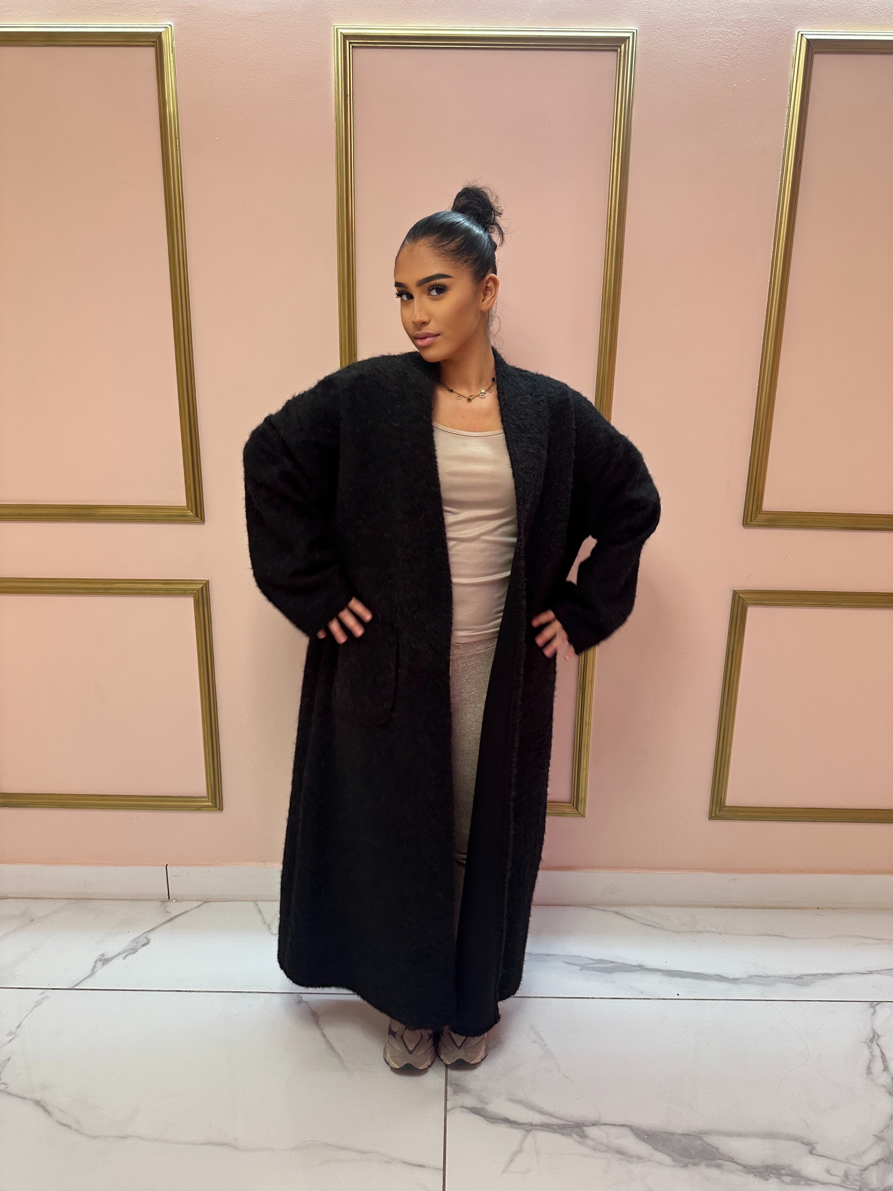 Kendya Long Black Coat